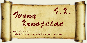 Ivona Krnojelac vizit kartica